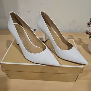 Michael Kors Glossy White Heels